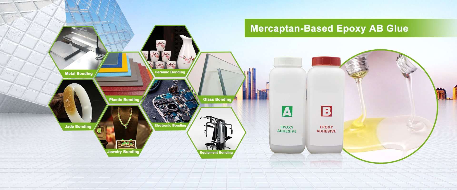 Pengeras adhedhasar Mercaptan kira-kira. wektu gel 5 menit Produsen